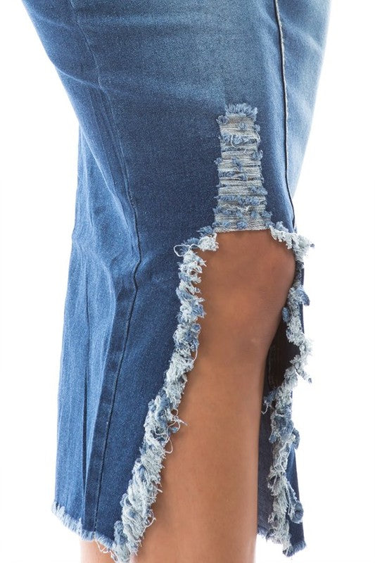 DENIM MAXI SKIRTS